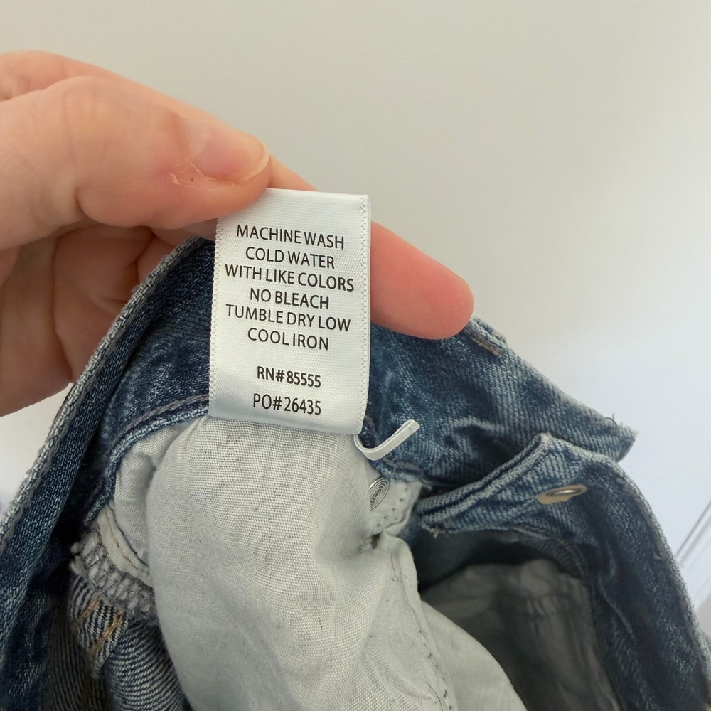 PISTOLA High Rise Straight Leg Jeans Distressed Blue‎ Size 26 - Picture 7 of 9